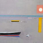 Painting of a seascape with boats