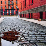 Painting of a New York City street