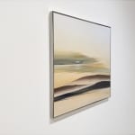 Landscape painting in yellow tones