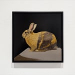 Painting of a harlequin rabbit