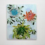 Abstracted floral painting