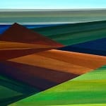 Abstracted landscape painting