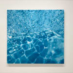 Painting of ripples on a pool
