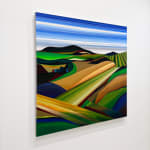 Abstracted colorful landscape