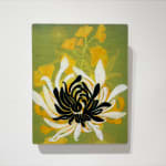 Abstracted floral painting
