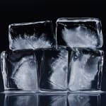 Painting of stacked ice