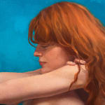 Painting of a woman with red hair
