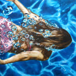 Back side view of Swimmer underwatet