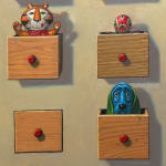 Painting of small drawers