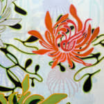 Abstracted floral painting