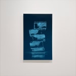 Painting of blue ice tower