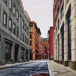 Painting of a street in New York City