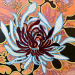 Abstracted floral painting