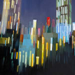 Painting of New York City skyline