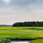 Landscape painting of a marsh