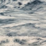 Painting of a rolling wave
