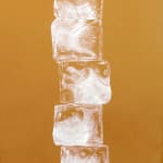 Painting of a golden ice tower