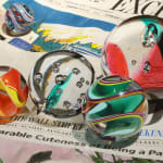 Painting of colorful marbles