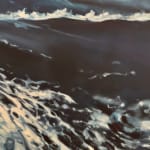 Painting of a surging wave