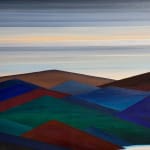Abstracted landscape painting