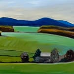 Painting of a Vermont field