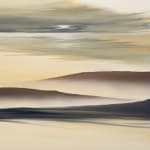 Landscape painting in yellow tones