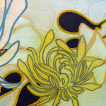 Abstracted floral painting