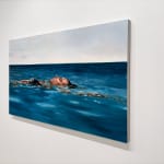 Painting of a woman in the ocean