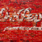 Painting of a brick wall
