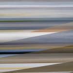 Geometric landscape painting