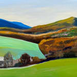 Painting of a Vermont field