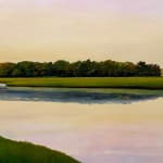 Painting of a marsh in autumn