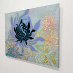 Abstracted floral painting