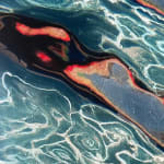 Artwork of Woman in Bikini Swimming up to the surface