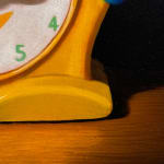 Painting of a toy clock