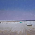 Painting of a nighttime seascape