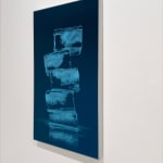 Painting of blue ice tower