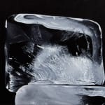 Realist painting of ice