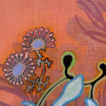 Abstracted floral painting