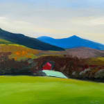 Painting of a Vermont field