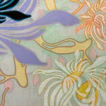 Abstracted floral painting