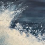 Painting of a surging wave