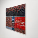 Painting of a brick wall