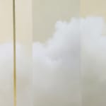 Painting of clouds in yellow tones
