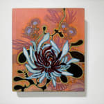 Abstracted floral painting