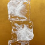 Painting of a golden ice tower