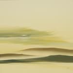 Landscape painting in yellow tones