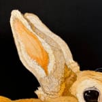 Painting of a rex rabbit