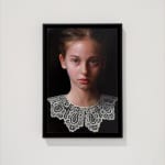 Painting of a girl with lace collar