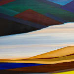 Abstracted landscape painting